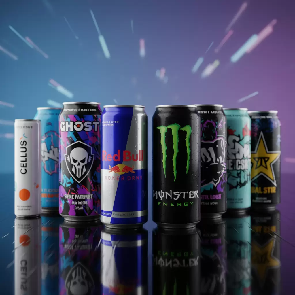 branded energy drinks